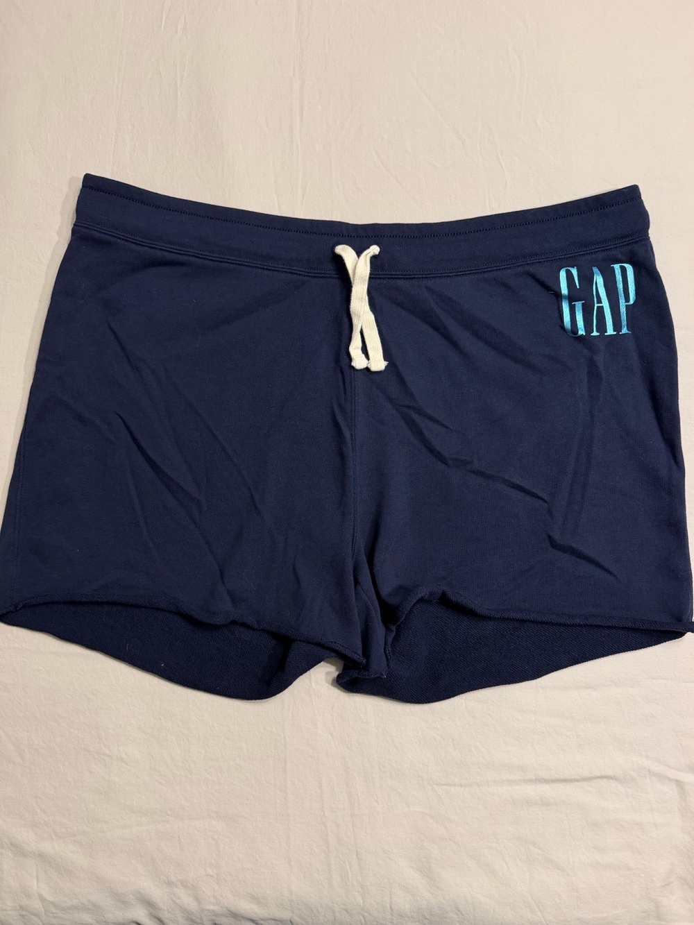 Gap Logo Sweat Shorts XL Navy Blue